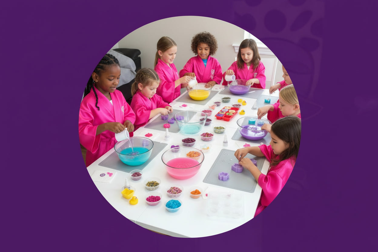 Kids Birthday Spa & Soap-Making Party (Up to 10 Kids) deposit
