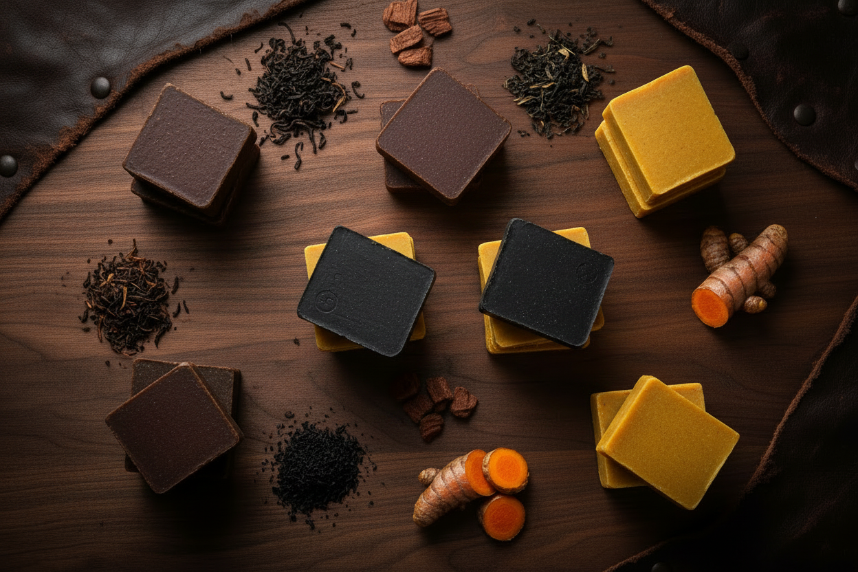 Mahogany Teakwook Activated Charcoal soap